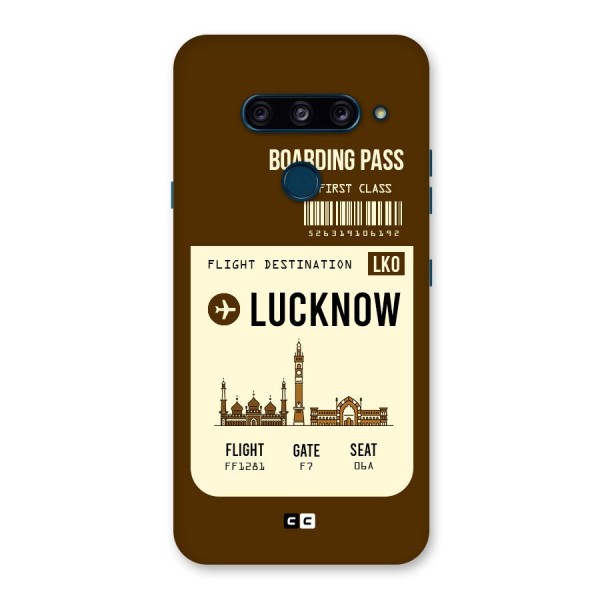 Lucknow Boarding Pass Back Case for LG  V40 ThinQ